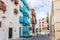 Al-Balad old town with traditional muslim houses with wooden windows and balconies, Jeddah