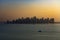 Al Dafna skyline during sunset - Doha - Qatar - Middle East