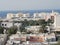 Al Mirfa or Al Marfa town residential buildings view from the top,Abu Dhabi, UAE. 