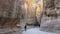 Al Siq Canyon of Petra Ancient City in Jordan Hyperlapse in 4K Ultra HD