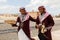 Al Ula, Saudi Arabia, February 19, 2020: At the Hejaz Railway Station in Al Ula