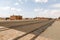 Al Ula, Saudi Arabia, February 19, 2020: Restored Hejaz railway train built for by the Ottoman Empire