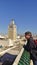 The Al-Zaytuna Mosque and the skyline of Tunis, Tunisia.