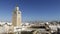 The Al-Zaytuna Mosque and the skyline of Tunis, Tunisia.