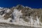 Ala Archa high mountain snow and glacier ice in Tian Shan, Free Korea peak