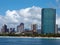 Ala Moana Beach Park with office building and condos in the back