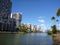 Ala Wai Canal on Oahu, Hawaii