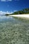 The alabaster beach in Samoa, south pacific