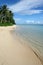 The alabaster beach in south pacific