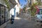 Alacati, a touristic place famous for its historical stone houses and beaches suitable for windsurfing.