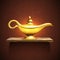 Aladdin Lamp On Shelf