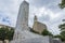 The Alamo Cenotaph monument in the city of San Antonio in Texas, USA