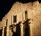 Alamo illuminated at night