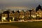 Alamo Square at night