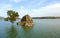 The Alange reservoir panoramic view, Badajoz province, Extremadura, , Spain