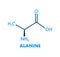 Alanine formula, great design for any purposes. Alanine formula