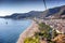 Alanya, a city in Turkey, a view of the Cleopatra beach from the