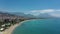 Alanya embankment taken from a drone. travel destination concept
