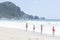 Alanya, Turkey, 05/07/2019: People look at the sea on a sunny day at the resort