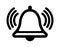 Alarm, alert, bell icon illustration