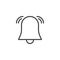 Alarm bell outline icon