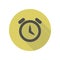 alarm clock . Element of web long shadow icon. Simple glyph, flat vector of WEB icons for ui and ux, website or mobile application