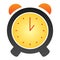 Alarm clock flat icon. Alert color icons in trendy flat style. Time gradient style design, designed for web and app. Eps