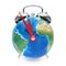 Alarm Clock Globe Isolated