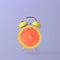 Alarm clock with grapefruit
