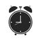 Alarm clock icon on white background, for any occasion