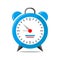 Alarm clock logo icon isolated. Watch object, time office symbol.