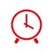 Alarm clock logo icon isolated. Watch object, time office symbol