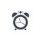 Alarm Clock related vector glyph icon.