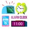 Alarm Clock Set Vector. Time. Early Wake Up. Deadline. Morning Ringing Watch. Classic, Electronic. Isolated Cartoon