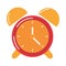Alarm clock time reminder flat style icon
