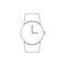 Alarm clock time wait watch outline icon. Signs and symbols can be used for web, logo, mobile app, UI, UX