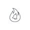 Alarm fire bell, alert ring, firefighter help thin line icon. Linear vector symbol