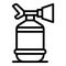 Alarm fire extinguisher icon, outline style