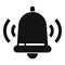 Alarm ringer bell icon simple vector. Secured coverage