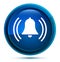 Alarm ringing bell icon elegant blue round button illustration