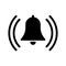 Alarm ringing bell icon flat vector illustration design