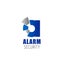 Alarm security company vector letter A icon
