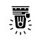 alarm signalization glyph icon vector isolated illustration