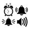 Alarm sound vector icon