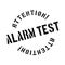 Alarm Test rubber stamp