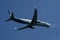 Alaska Airlines Boeing 737-990 descends for landing at JFK International Airport in New York