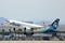 Alaska Airlines taking off from Las Vegas Airport LAS