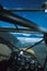 Alaska bush plane flying high over and approaching Knik Glacier, POV shot, Alaska, Knik Glacier, Near Palmer, Taken 09/2001