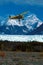 Alaska bush plane landing at Knik Glacier Picknick Table Strip,