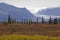 Alaska Glenn highway in autumn